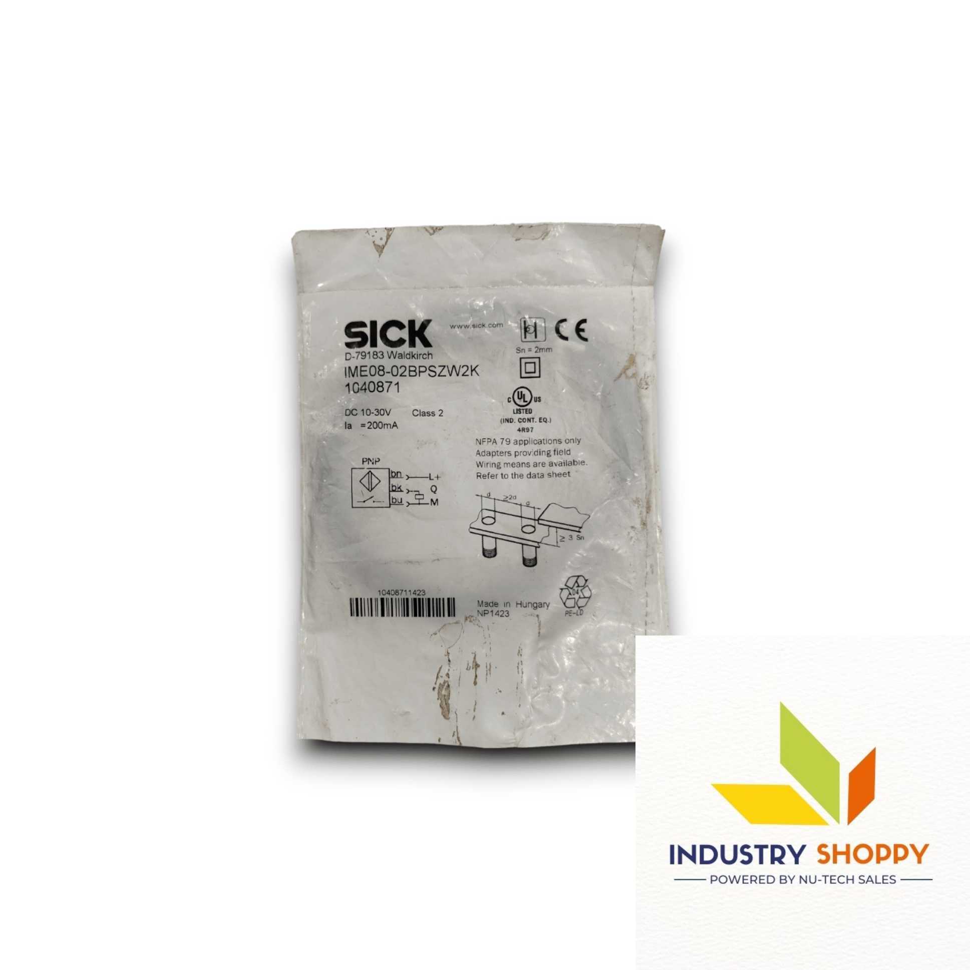 SICK IME08-02BPSZW2K Inductive Proximity Sensor SICK IME08-02BPSZW2K Inductive Proximity Sensor